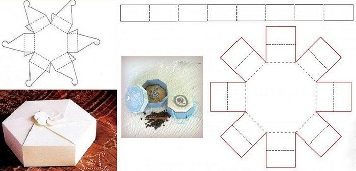 Как сделать круглую коробку из картона своими руками схема с крышкой